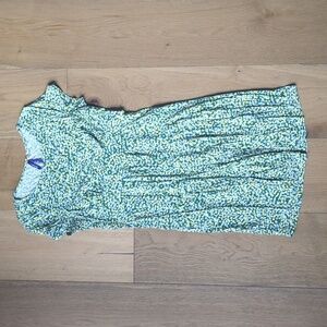 Seraphine | Short Sleeve Green, Blue & Yellow Maternity T-shirt Dress